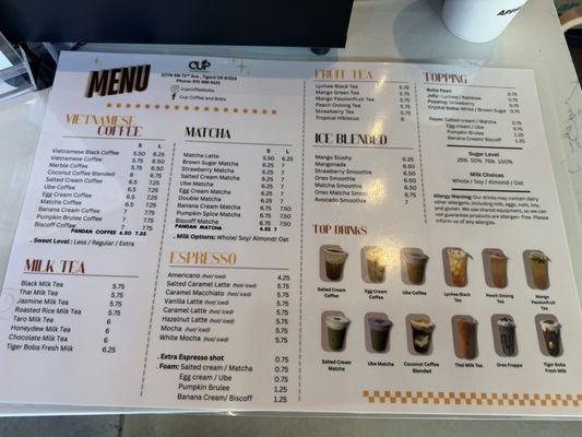 Menu photo 5 Cup Coffee & Boba 97223, OR Menu photo 5 Cup Coffee & Boba 97223, OR