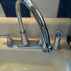 Installed new faucet for customer. Old one was leaking and rusting out. 4/1/13.