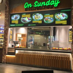 On Sunday - The store front view of the restaurant
