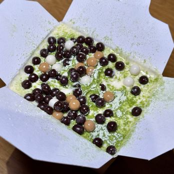 Gi-Jin - Matcha Misu - tiramisu cream, matcha-honey tea, ladyfinger cookies, chocolate pearls - Sushi Bars Near Me - Pittsburgh, Pennsylvania