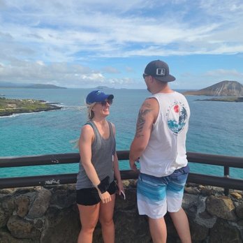 Big John's Tours - Candid shot by big John himself of us overlooking turtle island - Tours Near Me - Honolulu, Hawaii