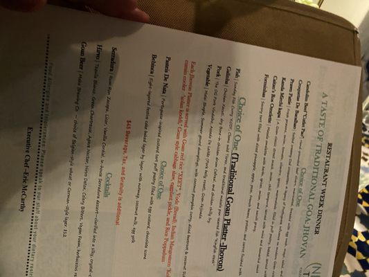 Menu photo 3 Indian Table Brooklyn, NY