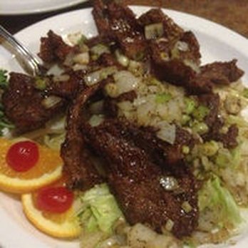 Five Happiness - Crispy beef w/ pepper & onion - very good - Chinese Near Me - New Orleans, Louisiana Five Happiness - Crispy beef w/ pepper & onion - very good - Chinese Near Me - New Orleans, Louisiana