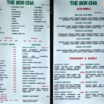 Bon Cha - Menu screens - Bubble Tea Near Me - San Diego, California Bon Cha - Menu screens - Bubble Tea Near Me - San Diego, California