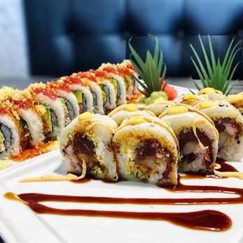 Sushi Bombs - Tuna on fire roll and Daizu Roll - Japanese Near Me - Miami Lakes, Florida Sushi Bombs - Tuna on fire roll and Daizu Roll - Japanese Near Me - Miami Lakes, Florida