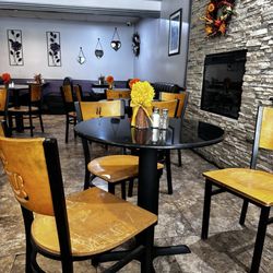 Bean & Bagel Cafe - A portion of the eating area.