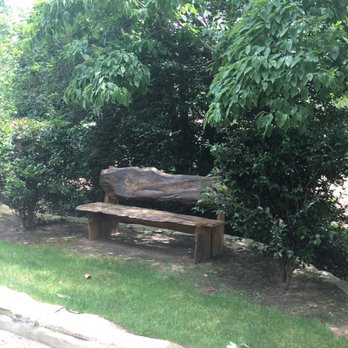 Sycamore Lodge - Cool bench, I want to say hand-made but I forget - Campgrounds Near Me - Jackson Springs, North Carolina Sycamore Lodge - Cool bench, I want to say hand-made but I forget - Campgrounds Near Me - Jackson Springs, North Carolina