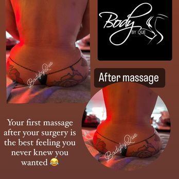 Body By Que - I offer post op massages, which are most important after cosmetic surgery - Massage Therapy Near Me - Saint Louis, Missouri