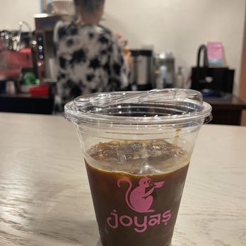 Joya’s - Espresso over ice with their adorable logo - Cafes Near Me - Worthington, Ohio Joya’s - Espresso over ice with their adorable logo - Cafes Near Me - Worthington, Ohio