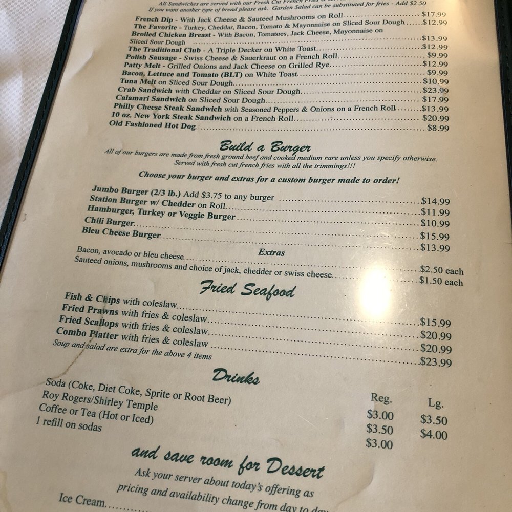 Vallemar Station - Menu - August 2018 - Steakhouses Near Me - Pacifica, California Vallemar Station - Menu - August 2018 - Steakhouses Near Me - Pacifica, California