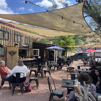 Refinery 14 - Outdoors sit area - Breakfast & Brunch Near Me - Madrid, New Mexico