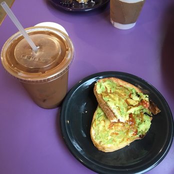 Coffee Coffee - Red eye with almond milk and avocado toast - Cafes Near Me - Bel Air, Maryland