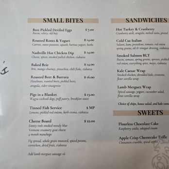 Vivian's - Menu 3.15.26 - Cafes Near Me - Baltimore, Maryland