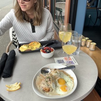The Cottage - Biscuits and gravy and eggs benedict - yum! - Cocktail Bars Near Me - Bothell, Washington