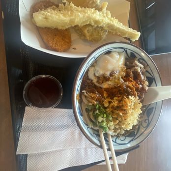 Marugame Udon - Curry Nikutama and tempura - Japanese Near Me - Berkeley, California Marugame Udon - Curry Nikutama and tempura - Japanese Near Me - Berkeley, California