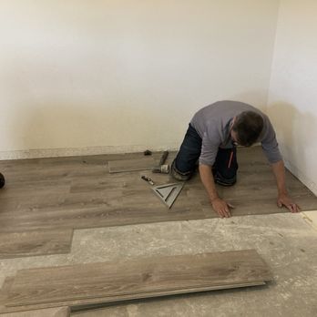 702 Flooring & More - Installers putting in LVP in last bedroom-they did 3 bedrooms in 6 hours and my home is furnished and they were impeccable and hard working. - Flooring Near Me 702 Flooring & More - Installers putting in LVP in last bedroom-they did 3 bedrooms in 6 hours and my home is furnished and they were impeccable and hard working. - Flooring Near Me