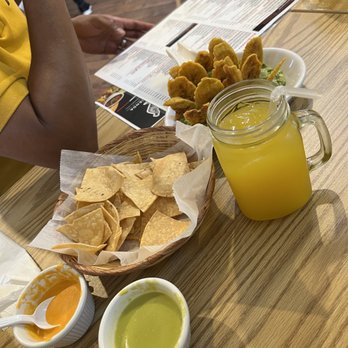 La Hacienda Restaurant - Passion fruit juice and tortilla chips with spicy sauces - Mexican Near Me - Perth Amboy, New Jersey La Hacienda Restaurant - Passion fruit juice and tortilla chips with spicy sauces - Mexican Near Me - Perth Amboy, New Jersey