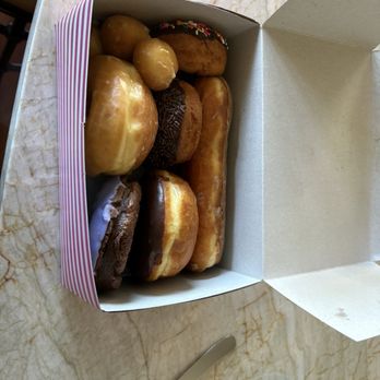 Johnny's Donuts - Box of half dozen donuts with three free donut holes. - Donuts Near Me - Lafayette, California