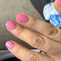 Top Nails - I had to arrive to my house and remove the nail polish.
