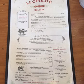 Leopold's - Brunch menu 1 - German Near Me - San Francisco, California Leopold's - Brunch menu 1 - German Near Me - San Francisco, California