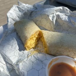 Egg and cheese burrito