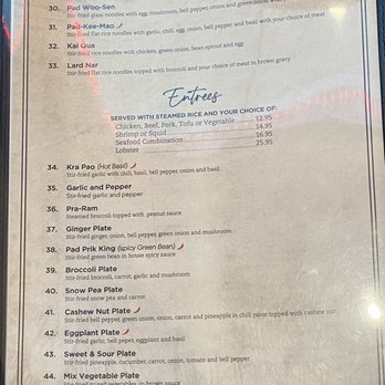 Thai Garden - Menu as of 7/20/22 - Thai Near Me - Oceanside, California Thai Garden - Menu as of 7/20/22 - Thai Near Me - Oceanside, California