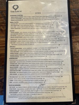 Menu photo 7 The Local Jacksonville, FL Menu photo 7 The Local Jacksonville, FL