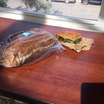 Prager Brothers Artisan Bread - Vegan Seasonal Sandwich (squash) and Sourdough Loaf. - Bakeries Near Me - Encinitas, California