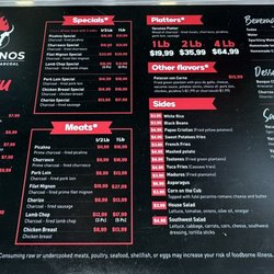Vacunos - Menu
