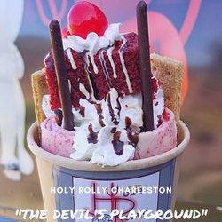 Holy Rolly Charleston Food Truck & Catering - Red Velvet Cake Rolled Ice Cream