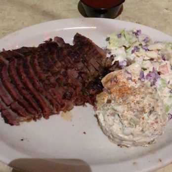 The County Line - Brisket platter with potato salad and coleslaw. - Barbeque Near Me - San Antonio, Texas The County Line - Brisket platter with potato salad and coleslaw. - Barbeque Near Me - San Antonio, Texas
