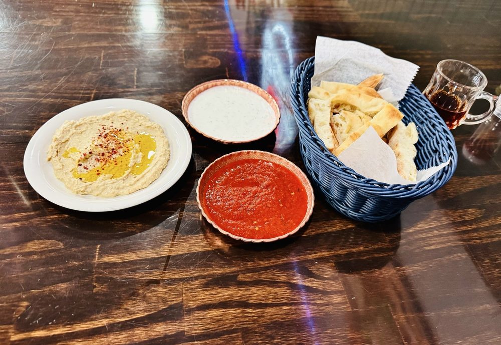 Baklava display at 3E Pastry Cafe