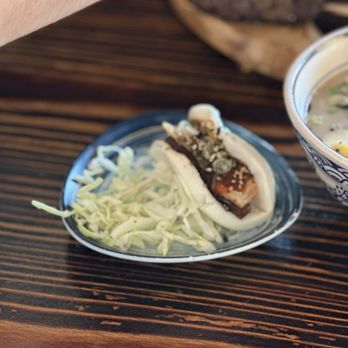 Aji Robota & Ramen Tomball - Pork belly kimchi bao - Ramen Near Me - Tomball, Texas