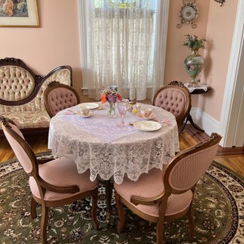 Tea At 202 - Front rooms done in pink - Tea Rooms Near Me - Oakdale, California Tea At 202 - Front rooms done in pink - Tea Rooms Near Me - Oakdale, California