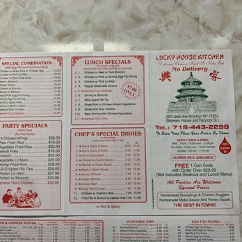 Lucky House Kitchen - Menu - Chinese Near Me - Brooklyn, New York