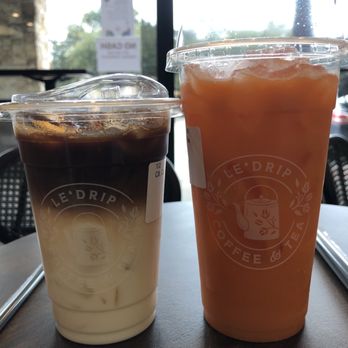 Le'Drip Coffee And Tea - Coco coffee and soursop Thai tea - Coffee & Tea Near Me - Houston, Texas Le'Drip Coffee And Tea - Coco coffee and soursop Thai tea - Coffee & Tea Near Me - Houston, Texas