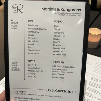 Echo & Rig - Create your own cocktail menu - Steakhouses Near Me - Henderson, Nevada