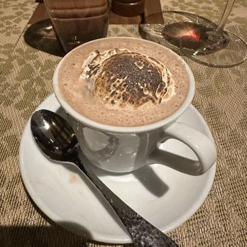 The Grill At Torrey Pines - This hot chocolate was the "dessert" for the 2025 Christmas Day menu - New American Near Me - La Jolla, California The Grill At Torrey Pines - This hot chocolate was the "dessert" for the 2025 Christmas Day menu - New American Near Me - La Jolla, California