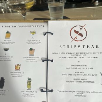 Stripsteak - Drink menu - Steakhouses Near Me - Honolulu, Hawaii