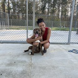 Camp Mutt - Rocky and I on his last day :/
