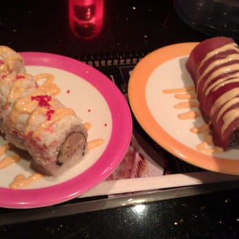 Sushi Choo Choo - monster roll and red hot dragon roll - Sushi Bars Near Me - Houston, Texas Sushi Choo Choo - monster roll and red hot dragon roll - Sushi Bars Near Me - Houston, Texas