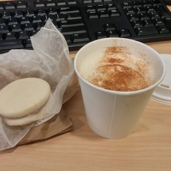 Dolcezza - Alfajore & vanilla chai latte. - Coffee & Tea Near Me - Washington, DC, District of Columbia