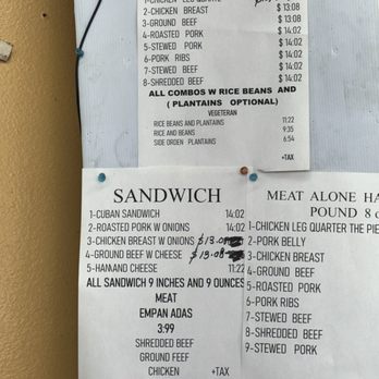 Belki’s Cuban Deli - Menu, there are more offerings. - Cuban Near Me - Venice, Florida