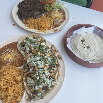 Gutierrez Mexican Restaurant - 3 taco plate and carna asada plate. Homemade tortillas. - Mexican Near Me - Moorpark, California