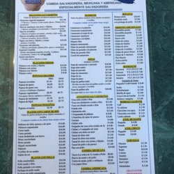 Conchita's Pupuseria - Menu August 2022