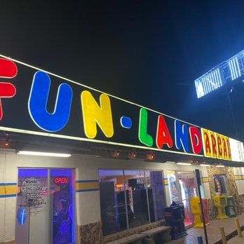 Funland Arcade And Snackbar - the neon sign for funland arcade - Amusement Parks Near Me - Panama City Beach, Florida Funland Arcade And Snackbar - the neon sign for funland arcade - Amusement Parks Near Me - Panama City Beach, Florida