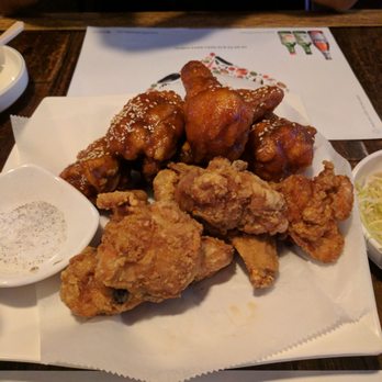 Rainpia - Half and half fried chicken. - Korean Near Me - Ellicott City, Maryland