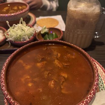 The Pozole Place - Pozole rojo and coffee horchata - Soup Near Me - Rancho Cucamonga, California The Pozole Place - Pozole rojo and coffee horchata - Soup Near Me - Rancho Cucamonga, California
