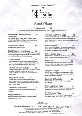Menu photo 7 Sorrento's Ristorante Chelan, WA Menu photo 7 Sorrento's Ristorante Chelan, WA