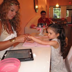 Prissy Missy - My little "Prissy Missy" after getting her hair and makeup done. Now she's getting her nails done by Marisa.